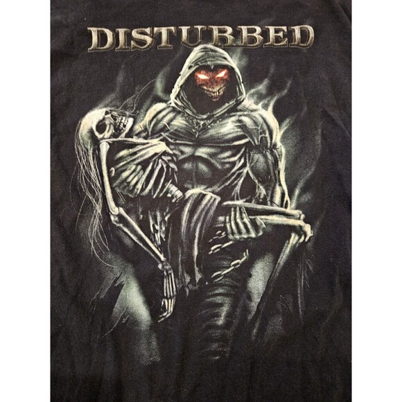 Vintage Disturbed Shirt XXL Lost Souls Band Concert MMIX Rock Tour Tee - Picture 1 of 7